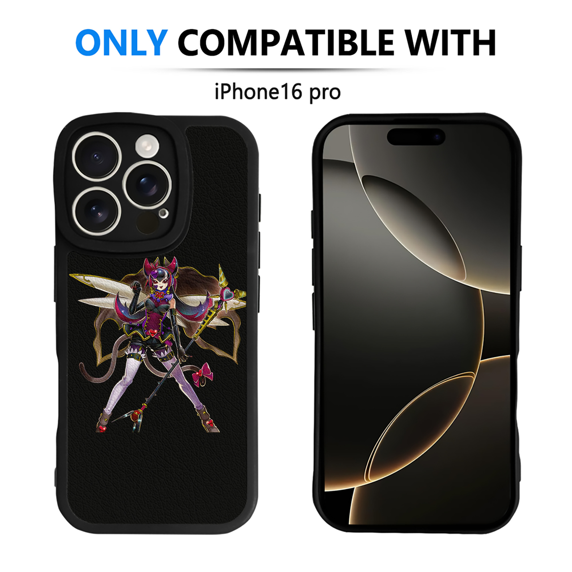 （画像用） 遊☆戯☆王 Yu-Gi-Oh! 【iPhone 16シリーズ対応】シリコンスマホケース（レザー調） 材質：シリコン